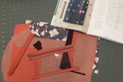 Fabric cut out for craft organizer